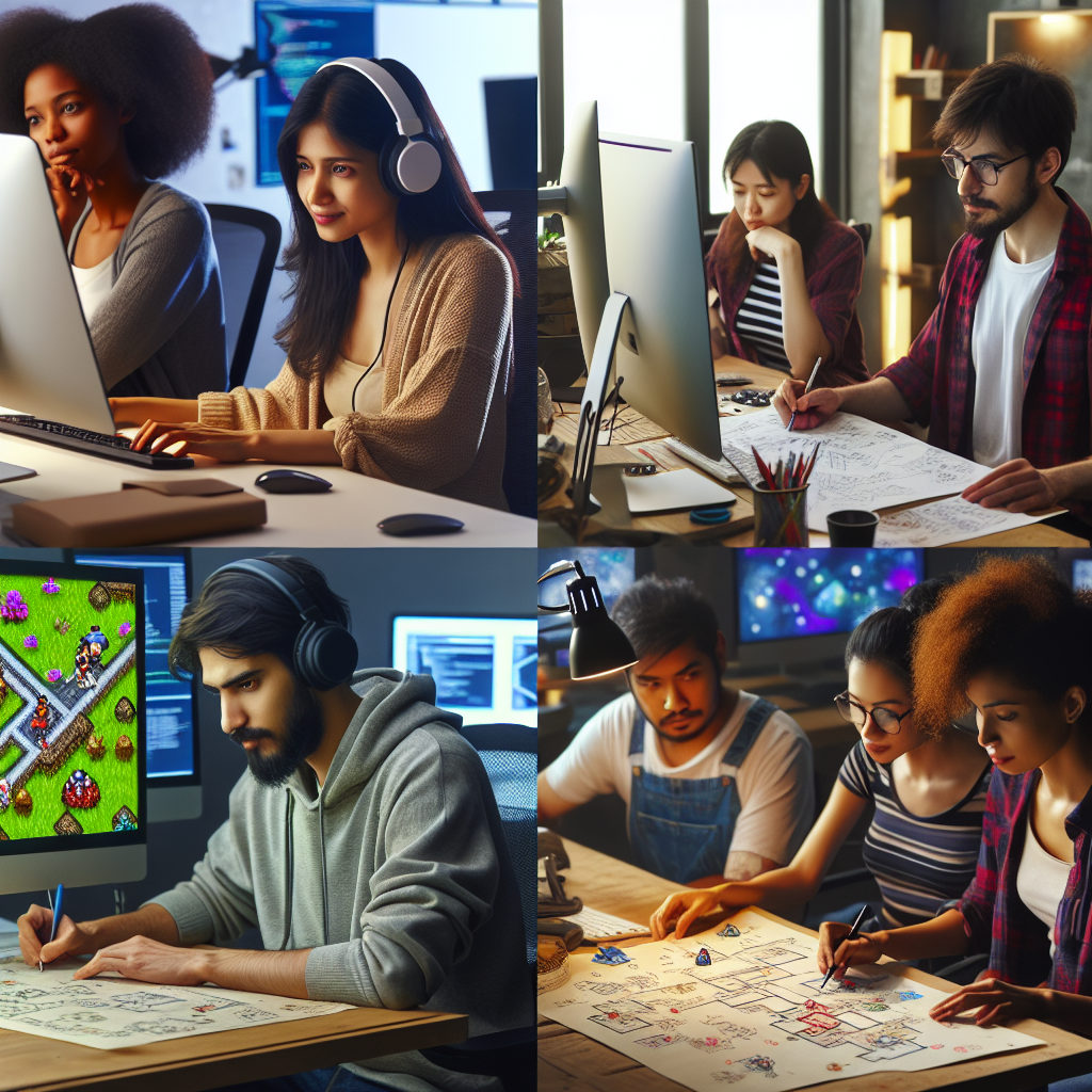 Development process of the game